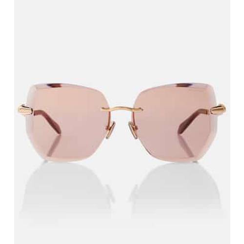 Serpenti Viper 오버사이즈 선글라스