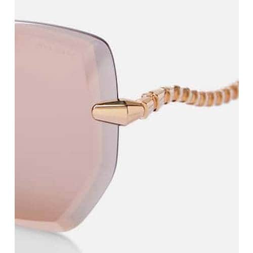 Serpenti Viper 오버사이즈 선글라스