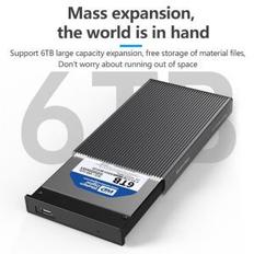 알루미늄 HDD 인클로저 하드 드라이브 박스 SSD M2 HHD 케이스 HD 2.5 인치 SATA-USB 3.0 어댑터 외장 디스