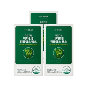 G[리얼그램] 비타민B 컴플렉스 맥스 500mg x 90정 3박스(9개월분)
