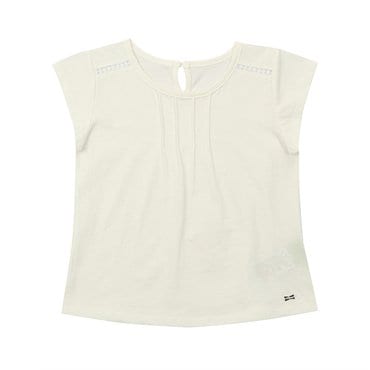 티파니 아이보리  핀턱장식 티(T33KAT010)