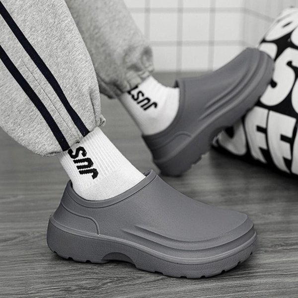 [옷자락] 남자 썸머 방수 블랙 그레이 앵클 아쿠아 레인 슈즈