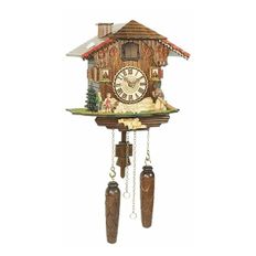  독일 뻐꾸기 시계 괘종시계 쿼츠Movement Cuckoo Clock Chalet 22 cm by Trenkle Uhren  Genuine