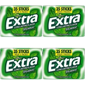 엑스트라 스피어민트 츄잉검 35스틱입 4개 Extra Spearmint Chewing Gum