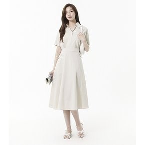 변형 셔츠 플레어 원피스 (PR2WO463)