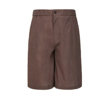 알레그리 [25SS] 다크브라운《Natural Cotton》하프 팬츠(ARPA5B605W3)
