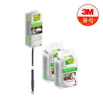 3M 롱핸들 다용도 먼지떨이(핸들+리필 2입)+리필 8입