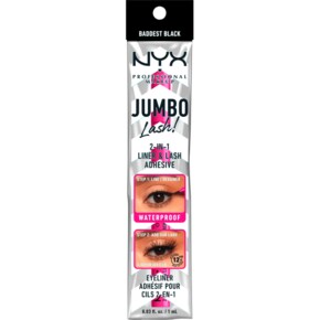 NYX 닉스 점보 2in1 아이라이너 & 속눈썹 접착제 블랙 01, 1ml