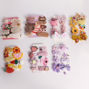 아기 동물캐릭터 헤어핀 8입 7종 Character Hair Clip