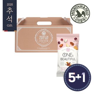 산과들에 [바로배송][5+1]하루견과 원데이뷰티풀 20입 선물세트 (20gx20봉)