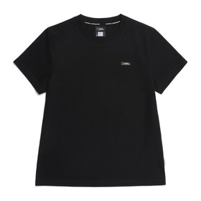 N252WTS960 여성 스몰로고 반팔 티셔츠 CARBON BLACK