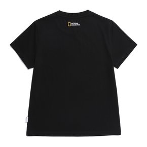 N252WTS960 여성 스몰로고 반팔 티셔츠 CARBON BLACK