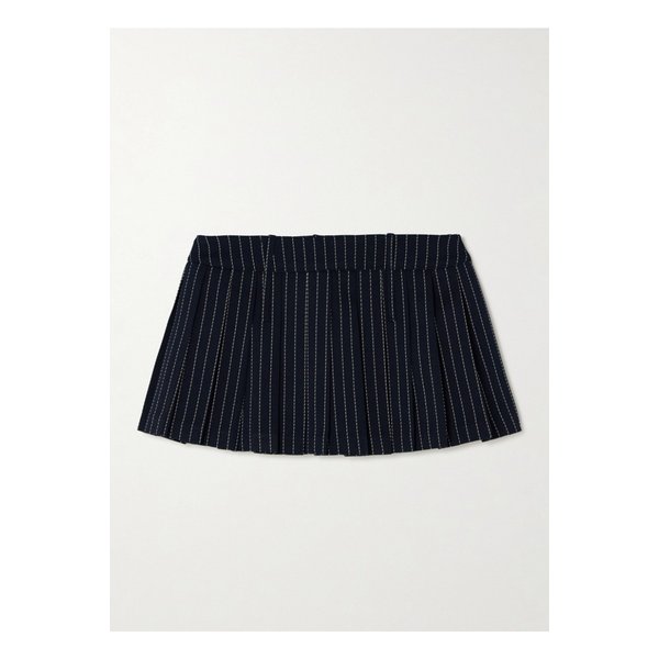 더프랭키샵 블레이크 플리츠 핀스트라이프 트윌 미니 스커트 1647597337118497