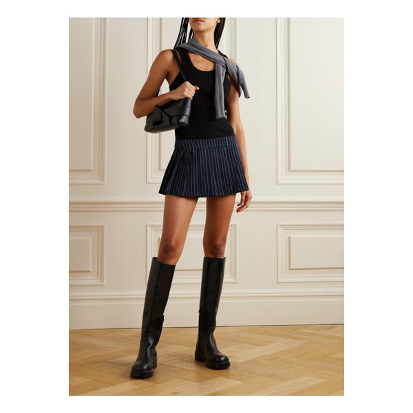 더프랭키샵 블레이크 플리츠 핀스트라이프 트윌 미니 스커트 1647597337118497