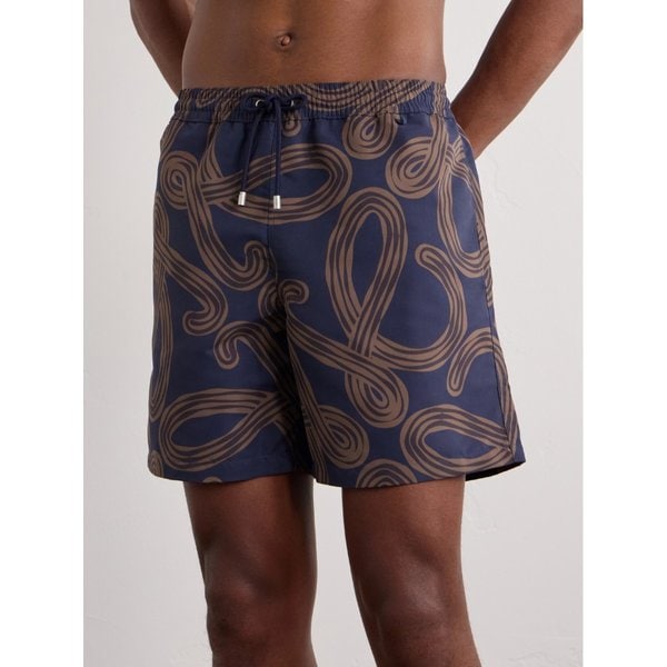 폴라스 이비자 스트레이트 레그 미드 렝스 프린트 스윔 쇼츠 46376663163059188