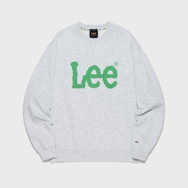 LEE 빅 트위치 로고 맨투맨 라이트 그레이 LE2501CR01LG