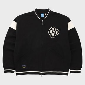 OCEAN VARSITY LOGO SWEAT JACKET [2 COLOR]