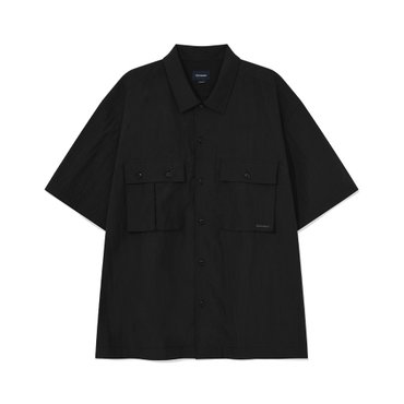 커버낫 나일론 퍼티그 하프 셔츠 블랙 CO2502SS04BK
