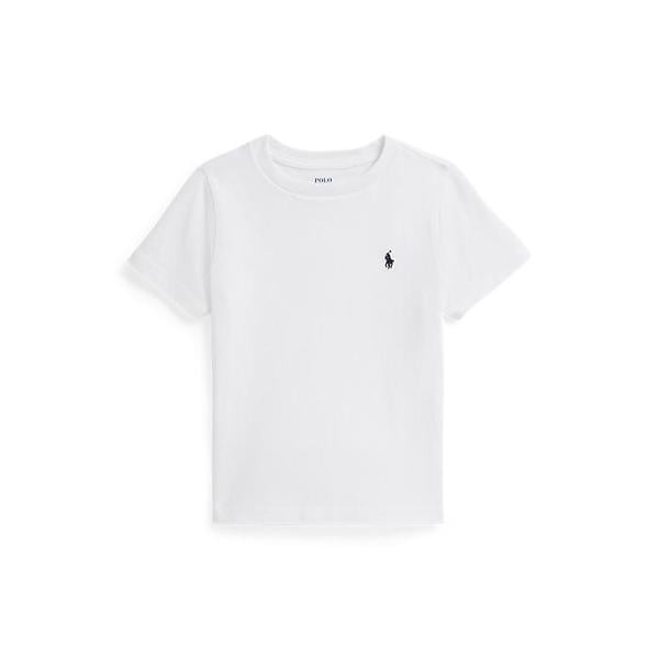 폴로 키즈 남아 2-7세 코튼 저지 크루넥 티(CWPOTSHB8021210100)