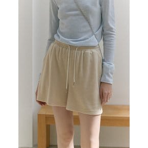 TERRY BANDING PANTS (butter beige)