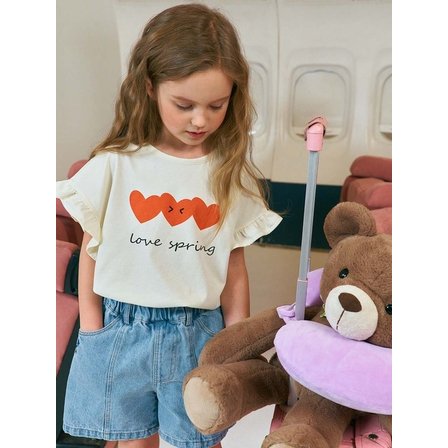누클 22SPR LOVE SPRING RUFFLE TOP
