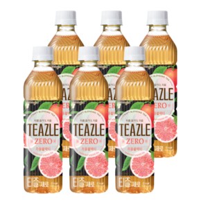 티즐 제로 자몽블랙티 500ml x 6개