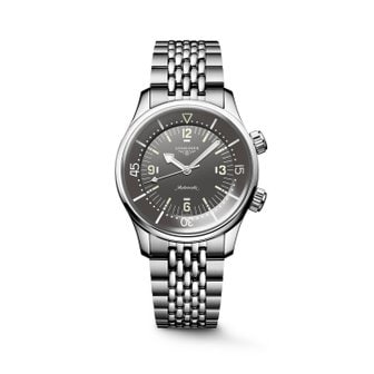 론진 레전드 다이버 그레이 다이얼 39MM L3.764.4.99.6