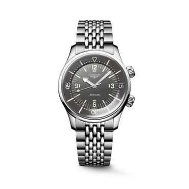 론진 레전드 다이버 그레이 다이얼 39MM L3.764.4.99.6