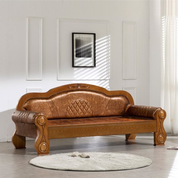 프리미엄 아늑한 황토숯볼 원목쇼파(212) 전국무료배송 HM026 (돌침대 온열 흙 황토 돌카우치 돌