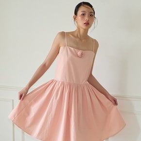 Corsage Mini Slip Dress Peach