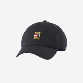 나이키 코트 헤리티지 86 로고 테니스 캡 블랙 Nike Court Heritage 86 Logo Tennis Cap Black