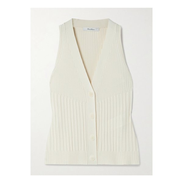 빔바 골지 코튼 혼방 베스트 아이보리 46376663162862308