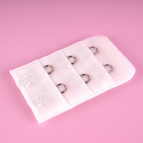 체형교정브라 청소년스포츠브라 쿨원단패턴브라 브라연결기구 화이트 브라연장후크 2버튼 브라
