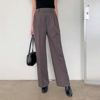 신세계라이브쇼핑 [옷자락] 여자 오피스룩 모직 핀턱 뒷밴딩 기모 슬랙스