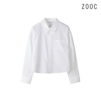 ZOOC 포켓 크롭 셔츠 WH_V241MSC903