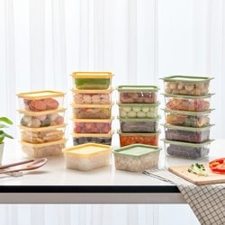 퓨어닛 냉동밥 보관용기 400ml 24p