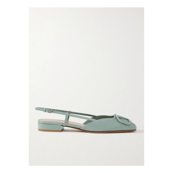 브이로고 페이턴트 가죽 슬링백 플랫 30mm 민트 1647597350077523