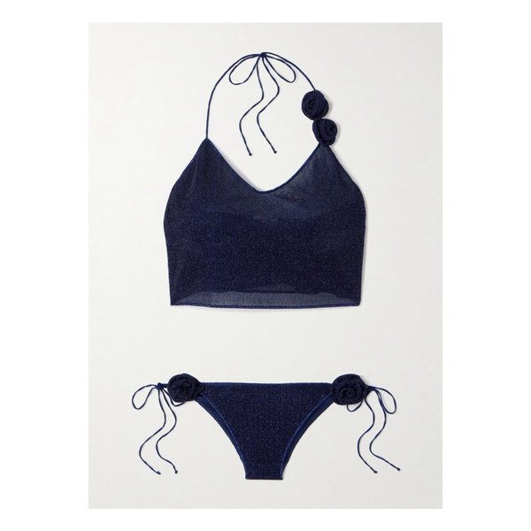 루미에르 로즈 아플리케 메탈릭 비키니 1647597353560127