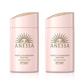 퍼펙트 UV 선스크린 마일드 밀크 60ml 2개 세트 +밀크 샘플 12ml 증정