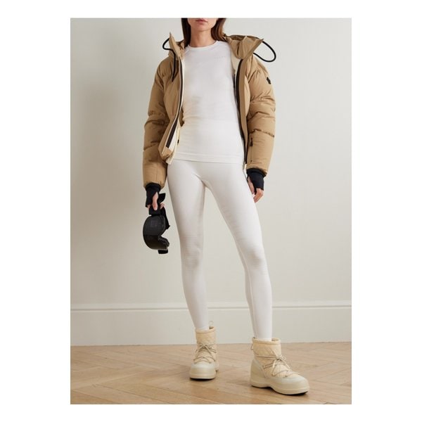 팔케 맥시멈 웜 스트레치 저지 레깅스 화이트 46376663162928973