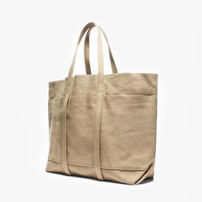 [AMIACALVA]아미아칼바 토트백/WASHED CANVAS 6POCKETS TOTE (M) BEIGE/ACD1M80005A24