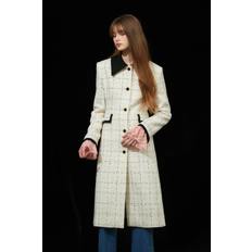 TWEED LINE COAT - IVORY(JF23-C001-IV)