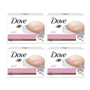 SOKOOB 4P 도브비누 뷰티바 90g 핑크 비누 세안비누 Dove 세면도구