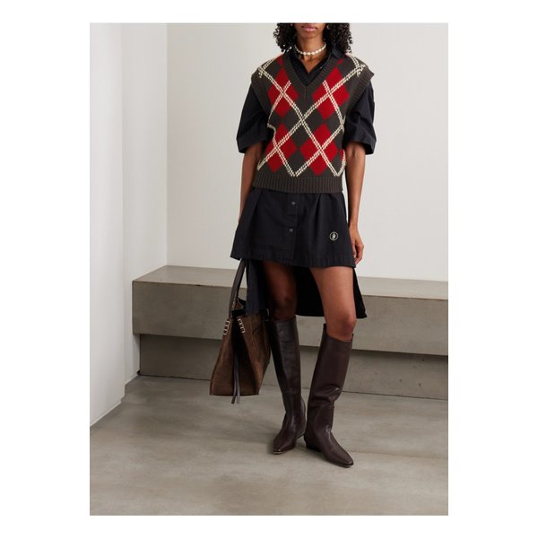 게스트인레지던스 아가일 울 혼방 베스트 레드 46376663162898046