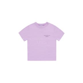 KIDS BASIC LOGO SHORT SLEEVE T-SHIRT Light Pupple 키즈반팔 베이직로고 라이트퍼플