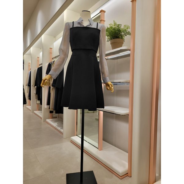 [여주점] 여성 텍스처 블록 뷔스티에 원피스(ITP9WOP850)