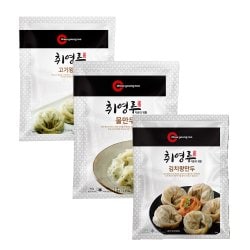 취영루 냉동 고기왕만두 420g 1개+김치왕만두 490g 1개+군만두 420g 1개