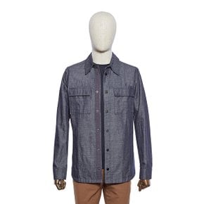 직수입 S/S 면혼방 데님라이크 네이비 셔츠 POACBC81A