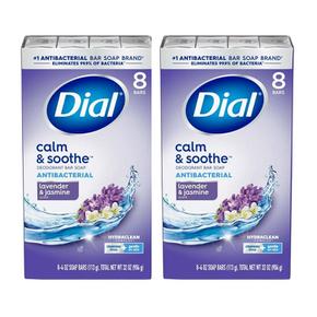 2개세트 다이알 라벤더향 비누 Dial Antibacterial Bar Soap 8개입 총 16개