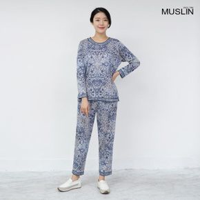 엄마옷 고딕무늬 면 상하세트 홈웨어 MQG128640 마담 미시옷 중년여성의류 빅사.._P338861170